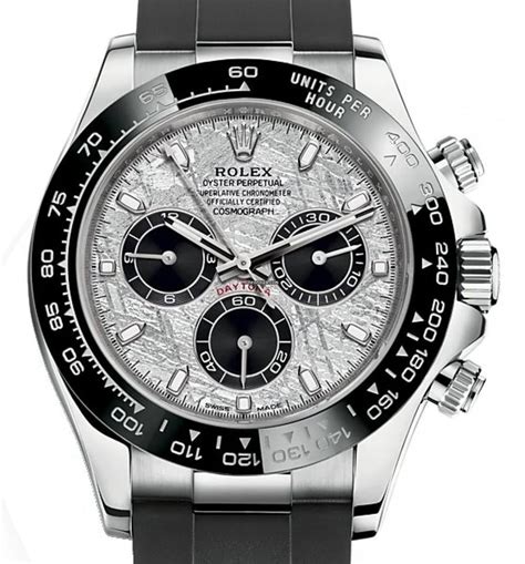 rolex daytona white gold meteorite dial price|Rolex daytona 116519.